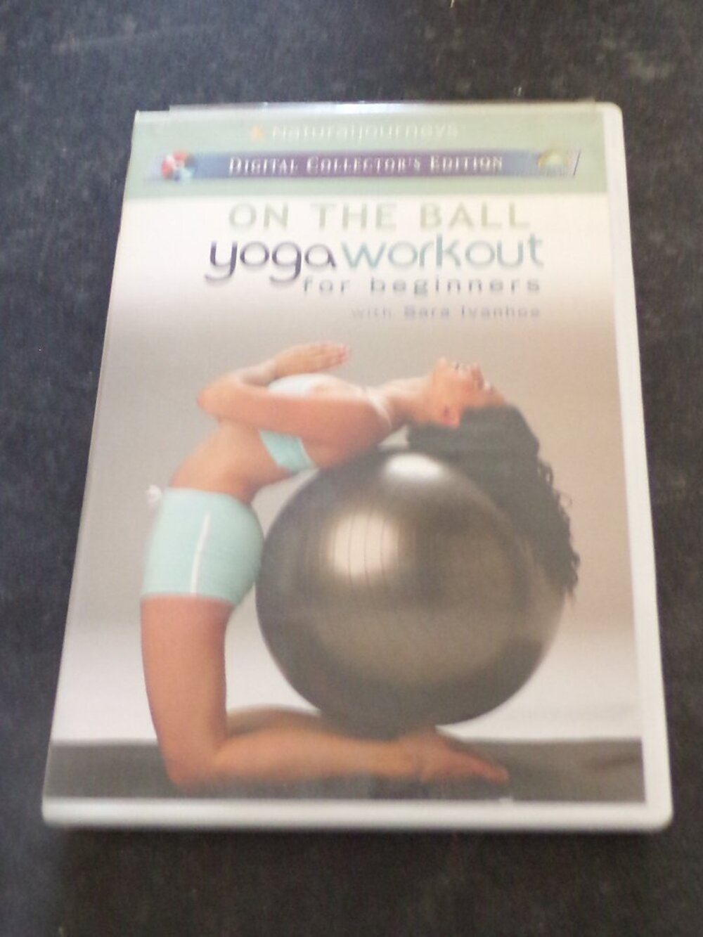 On The Ball: Yoga Workout For Beginners DVD (2003, Sara Ivanhoe)